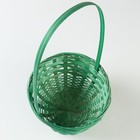 Корзина плетёная, 20×11/35 см, зелёная, бамбук - фото 23705108