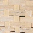 Корзина плетёная, d=23×17×10/36 см, зелёная, бамбук - фото 25592379