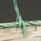 Корзина плетеная, D25 х 18 х 11/19 см, зелёная, бамбук - Фото 4