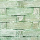 Корзина плетеная, 26 х 13 х 11 см, зелёная, бамбук - фото 23725651