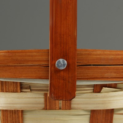 Корзина плетёная, d=21×10/24 см, бамбук