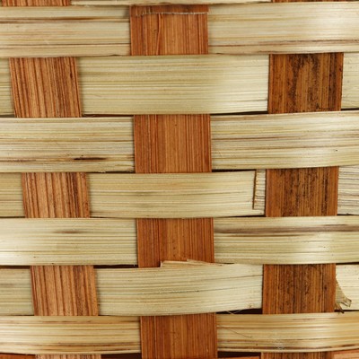 Корзина плетёная, d=21×10/24 см, бамбук