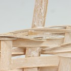 Корзина плетеная, D21 х 10/34 см, белый, бамбук - фото 23705209