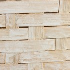 Корзина плетеная, D21 х 10/34 см, белый, бамбук - фото 23705210