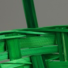 Корзина плетеная, D21 х 10/34 см, зелёный, бамбук - Фото 5