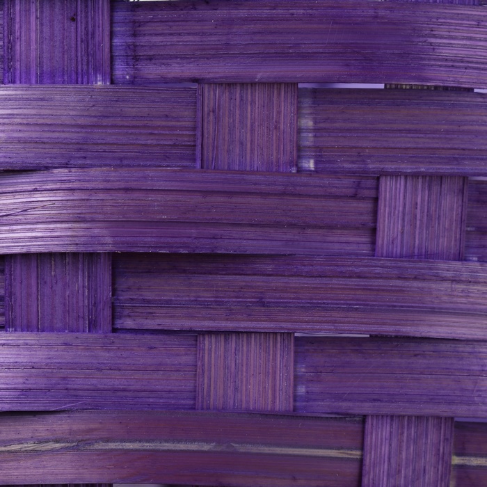 Корзина плетеная, D21 х 10/34 см, фиолетовый, бамбук