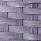 Корзина плетеная, 21,6 х 21,6 х 10/38 см, фиолетовая, бамбук - Фото 5