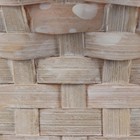 Набор корзин плетеных, D16х10/31 см, D19х11х33 см, D21х12х35 см, 3 шт, розовые, бамбук - фото 23725730