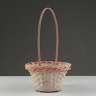 Набор корзин плетеных, D16х10/31 см, D19х11х33 см, D21х12х35 см, 3 шт, персиковые, бамбук - фото 23725733