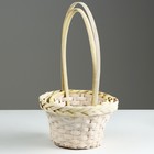 Набор корзин плетеных, D16х10/31 см, D19х11х33 см, D21х12х35 см, 3 шт, жёлтые, бамбук - фото 23671632