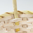 Набор корзин плетеных, D16х10/31 см, D19х11х33 см, D21х12х35 см, 3 шт, жёлтые, бамбук - фото 23671635