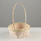 Набор корзин плетеных, D16х10/31 см, D19х10/32 см, D21х11/36 см, 3 шт, жёлтые, бамбук - фото 23725746