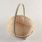 Набор корзин плетеных, D16х10/31 см, D19х10/32 см, D21х11/36 см, 3 шт, жёлтые, бамбук - фото 23725748