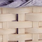Набор корзин плетеных, D16х10/31 см, D19х10/32 см, D21х11/36 см, 3 шт, фиолетовые, бамбук - фото 23725763