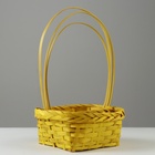 Набор корзин плетеных, D19x9/32 см, D22x9,5/34 см, D25x10/36 см, 3шт, жёлтые, бамбук - фото 23725772