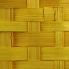 Набор корзин плетеных, D19x9/32 см, D22x9,5/34 см, D25x10/36 см, 3шт, жёлтые, бамбук - фото 23725776