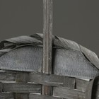 Набор корзин, 19х7,5х9,5/31 см, 22х9х11/34 см, 24х9х11,5/35 см, 3 шт, серые, бамбук - фото 23725810