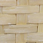 Набор корзин, 19х7,5х9,5/31 см, 22х9х11/34 см, 24х9х11,5/35 см, 3 шт, жёлтые, бамбук - фото 23725818