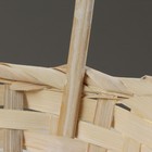 Набор корзин, 19х7,5х9,5/31 см, 22х9х11/34 см, 24х9х11,5/35 см, 3 шт, жёлтые, бамбук - фото 23725834