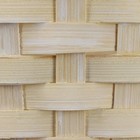 Набор корзин, 19х7,5х9,5/31 см, 22х9х11/34 см, 24х9х11,5/35 см, 3 шт, жёлтые, бамбук - фото 23725836