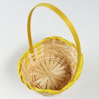 Набор корзин, 19х7,5х9,5/31 см, 22х9х11/34 см, 24х9х11,5/35 см, 3 шт, жёлтые, бамбук - фото 23671647