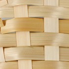 Набор корзин, 19х7,5х9,5/31 см, 22х9х11/34 см, 24х9х11,5/35 см, 3 шт, жёлтые, бамбук - фото 23671649