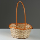 Набор корзин, 19х7,5х9,5/31 см, 22х9х11/34 см, 24х9х11,5/35 см, 3 шт, персиковые, бамбук - фото 23725870