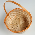 Набор корзин, 19х7,5х9,5/31 см, 22х9х11/34 см, 24х9х11,5/35 см, 3 шт, персиковые, бамбук - фото 23725871