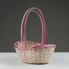 Набор корзин, 26х19х9х10,5/34 см, 33х24х11х13/42 см, 30х21х10х11/38 см, розовые, бамбук - фото 23725888