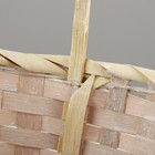 Набор корзин, 26х19х9х10,5/34 см, 33х24х11х13/42 см, 30х21х10х11/38 см, жёлтые, 3шт,  бамбук 1029632 - фото 24604748