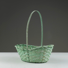 Набор корзин, 26х19х9х10,5/34 см, 33х24х11х13/42 см, 30х21х10х11/38 см, зелёные,  бамбук - фото 23725909