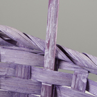 Набор корзин, 26х19х9х10,5/34 см, 33х24х11х13/42 см, 30х21х10х11/38 см, фиолетовые,  бамбук - фото 23725916