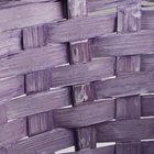 Набор корзин, 26х19х9х10,5/34 см, 33х24х11х13/42 см, 30х21х10х11/38 см, фиолетовые,  бамбук - фото 23725918