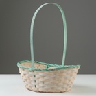 Набор корзин, 26х19х9х10,5/34 см, 33х24х11х13/42 см, 30х21х10х11/38 см, зелёные,  бамбук - фото 23725929