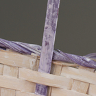 Набор корзин, 26х19х9х10,5/34 см, 33х24х11х13/42 см, 30х21х10х11/38 см, фиолетовые,  бамбук - фото 23725936