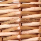 Корзина плетеная, 22 x 18 x 10/25 см, медовая, ива - фото 35585895