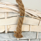 Корзина плетеная, 24 х 17/15 см, белая, ива - фото 23725966