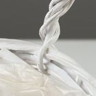 Корзина плетеная, 28 х 24 х 16/21 см, белая, ива - фото 24321722