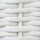 Корзина плетеная, 28 х 24 х 16/21 см, белая, ива - фото 24321723