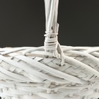 Корзина плетеная, 30 х 23/67 см, белая, ива - фото 23725981