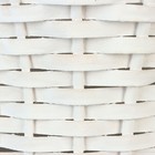 Корзина плетеная, 30 х 23/67 см, белая, ива - фото 23725982