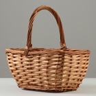 Набор корзин плетеных, 28 x 20 x 14/28 см, 22 x 16 x 12/24 см, 2 шт, медовая, ива - фото 24321726