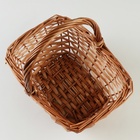Набор корзин плетеных, 28 x 20 x 14/28 см, 22 x 16 x 12/24 см, 2 шт, медовая, ива - фото 24321727