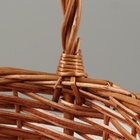 Набор корзин плетеных, D29x14/38 см, D24 x 12/33 см, 2 шт, медовые, ива - фото 24321734