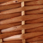 Набор корзин плетеных, D29x14/38 см, D24 x 12/33 см, 2 шт, медовые, ива - фото 24321735