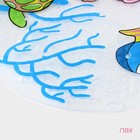 Коврик противоскользящий в ванну на присосках Доляна «Морские жители», 36×68 см - Фото 2