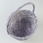 Набор корзин, 31х16/40 см, 25х14/35 см, 21х12/30 см, 3 шт, сиреневые, ива - фото 23726079