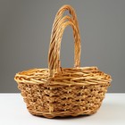 Набор корзин плетеных, 33х33х13/36 см, 28х28х11/31 см, 22х22х10/26 см, 3 шт, ива - фото 24988351