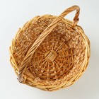 Набор корзин плетеных, 33х33х13/36 см, 28х28х11/31 см, 22х22х10/26 см, 3 шт, ива - фото 24988353