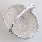 Набор корзин, 37x30х17/20/44 см, 32x28х17/20/40 см, 2 шт, белые, ива - фото 24988366